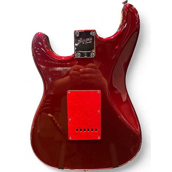 Used Squier Vintage Modified Stratocaster Metallic Red Solid Body Electric Guitar