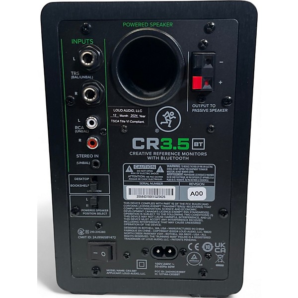 Used Mackie CR 3.5 BT Limited Edition Powered Monitor