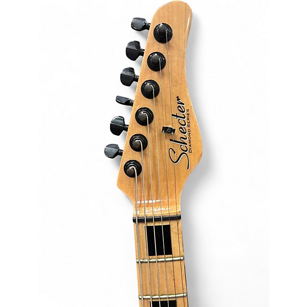 Used Schecter Guitar Research justin beck ani Natural Solid Body Electric Guitar