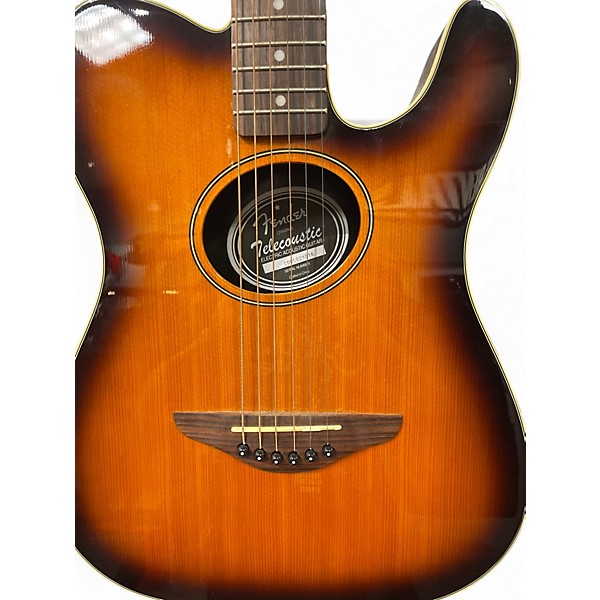 Used Fender Telecoustic 3 Color Sunburst Acoustic Electric Guitar