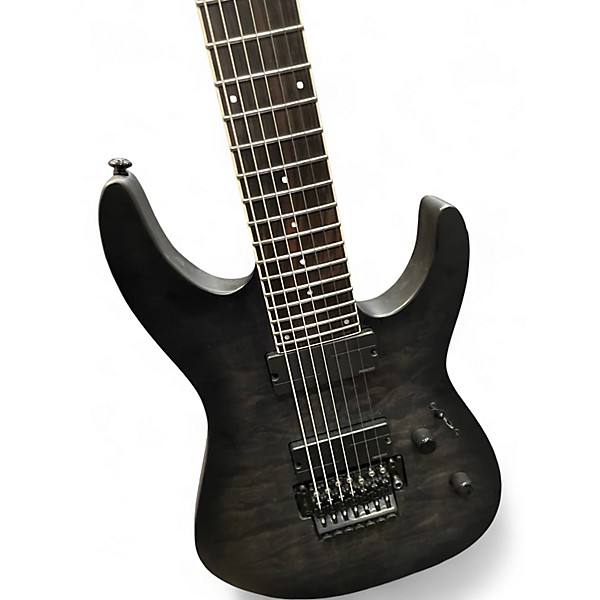 Used ESP LTD M1007 Trans Charcoal Solid Body Electric Guitar