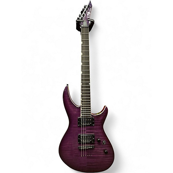 Used ESP LTD H3-1000 Trans Purple Solid Body Electric Guitar