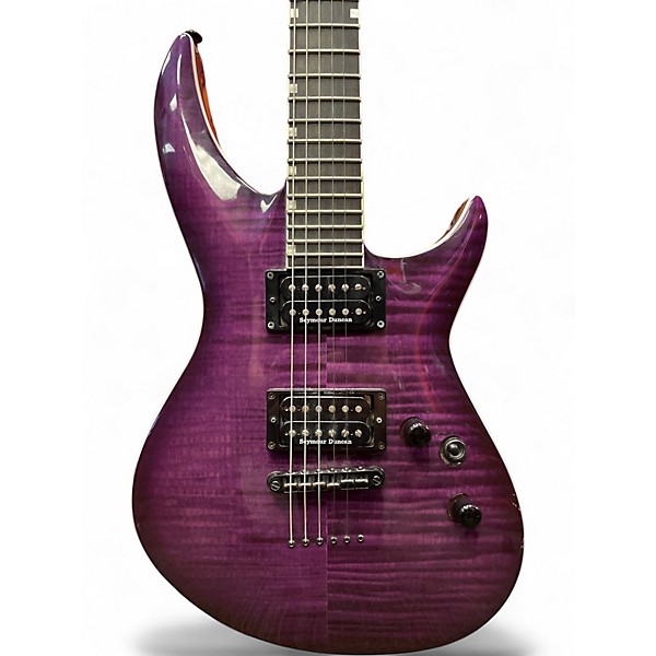 Used ESP LTD H3-1000 Trans Purple Solid Body Electric Guitar