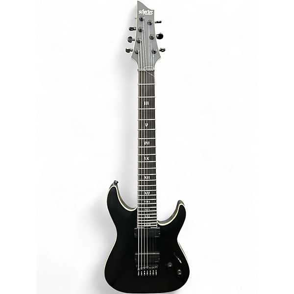 Used Schecter Guitar Research C-1 SLS Elite EVIL TWIN HT Satin Black Solid Body Electric Guitar