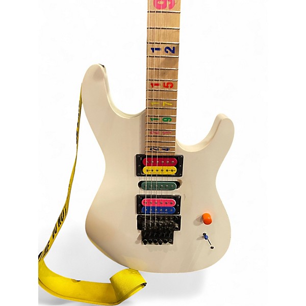 Used Kiesel JASON BECKER NUMBERS GUITAR WHITE Solid Body Electric Guitar