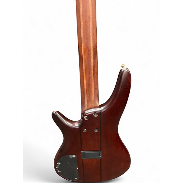 Used Ibanez SR755 5 String Brown Electric Bass Guitar