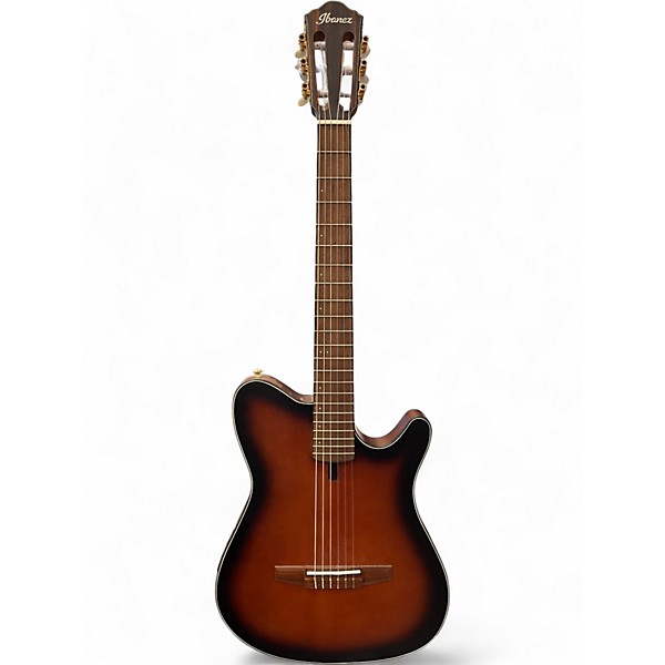 Used Ibanez FRH10N-BSF 2 Color Sunburst Classical Acoustic Electric Guitar