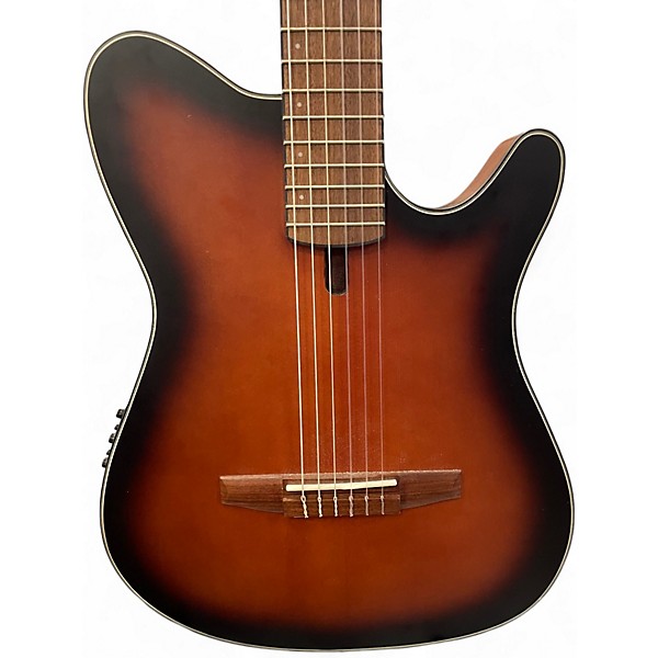 Used Ibanez FRH10N-BSF 2 Color Sunburst Classical Acoustic Electric Guitar