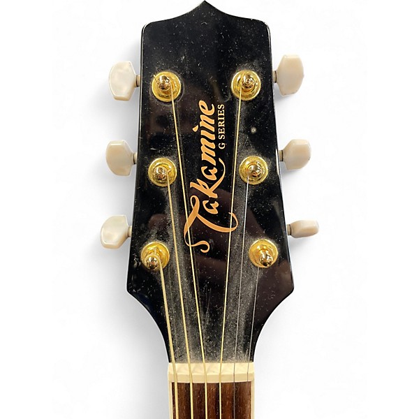 Used Takamine EG341C Black Acoustic Electric Guitar