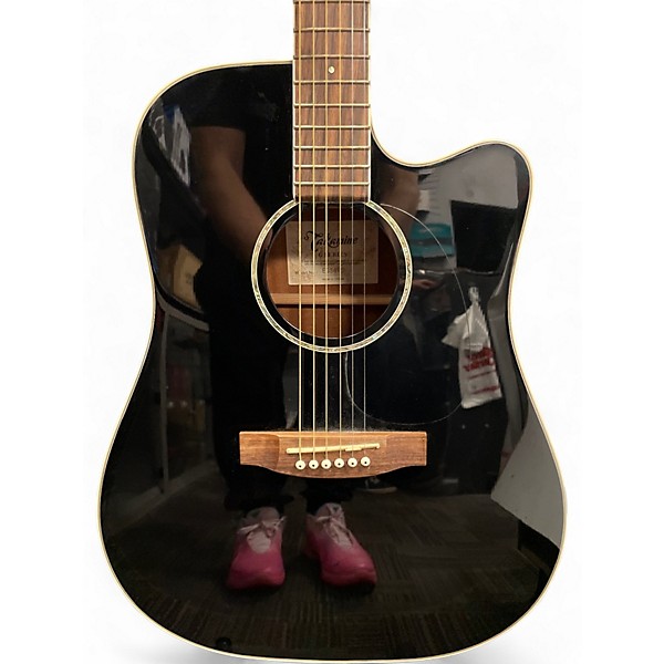 Used Takamine EG341C Black Acoustic Electric Guitar