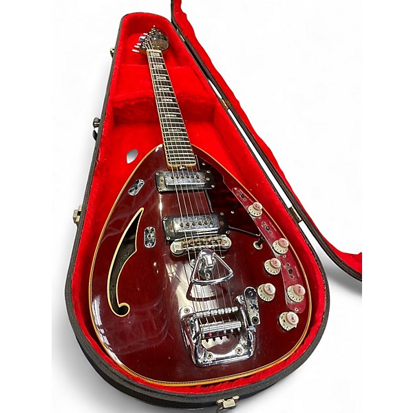 Vintage 1967 VOX Star Stream Cherry Wine Hollow Body Electric Guitar