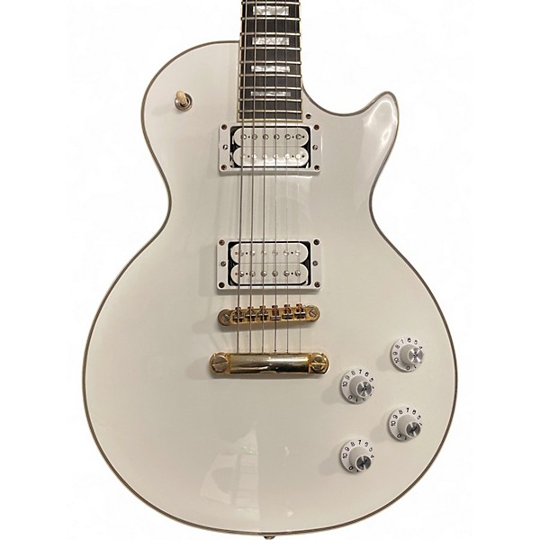 Used Epiphone Les Paul Custom Pro White Solid Body Electric Guitar