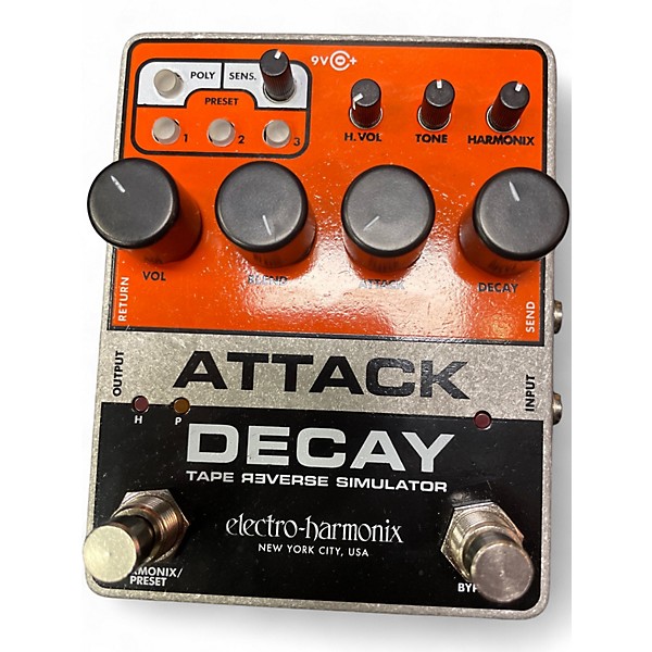 Used Electro-Harmonix ATTACK DELAY Effect Pedal