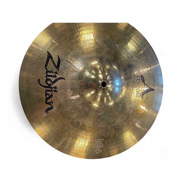 Used Zildjian 14in A Custom Mastersound Hi Hat Pair Cymbal