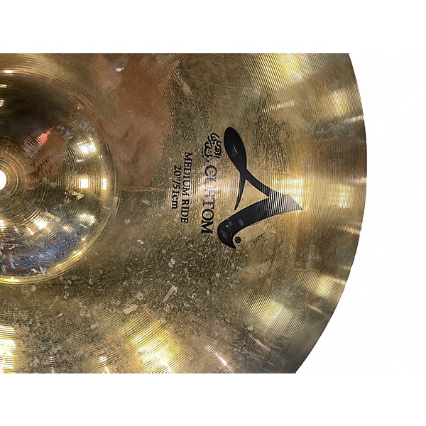 Used Zildjian 20in A Custom Medium Ride Cymbal