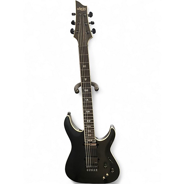 Used Schecter Guitar Research c-1 sls elite evil twin black Solid Body Electric Guitar