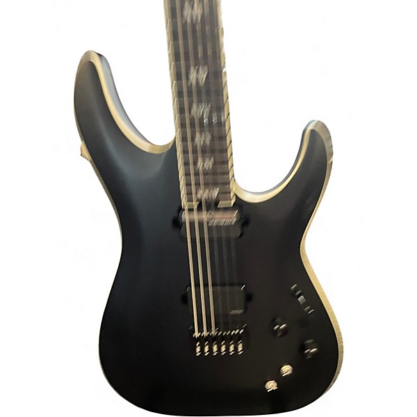 Used Schecter Guitar Research c-1 sls elite evil twin black Solid Body Electric Guitar