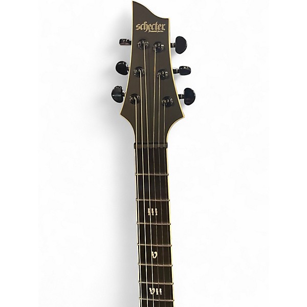 Used Schecter Guitar Research c-1 sls elite evil twin black Solid Body Electric Guitar