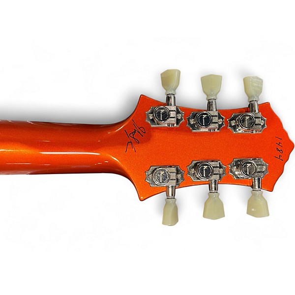 Used Knaggs Wrap Orange Metallic Solid Body Electric Guitar