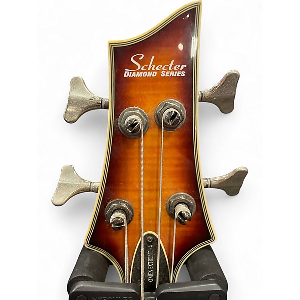 Used Schecter Guitar Research Omen Extreme 4 String 2 Color Sunburst Electric Bass Guitar