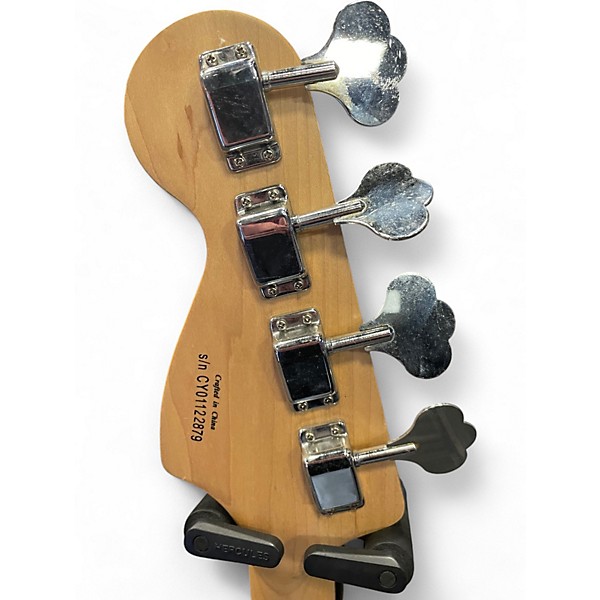Used Squier Affinity Precision Bass Black Electric Bass Guitar