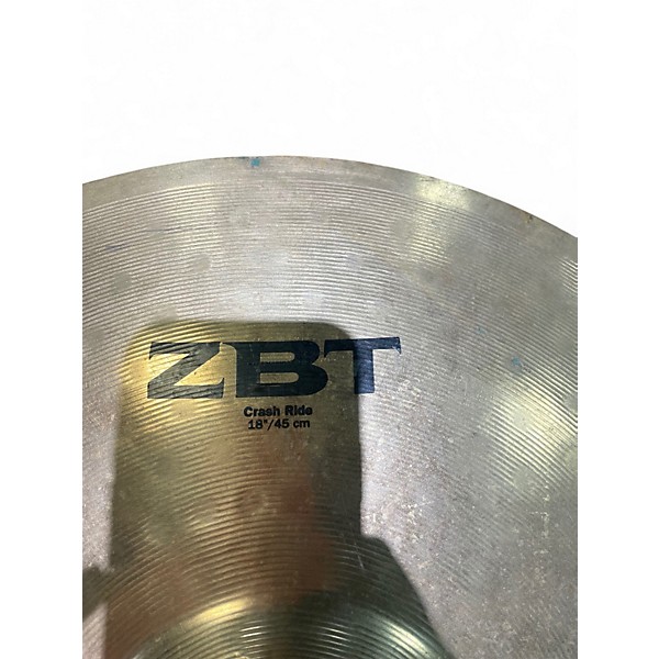Used Zildjian 18in ZBT Crash Ride Cymbal