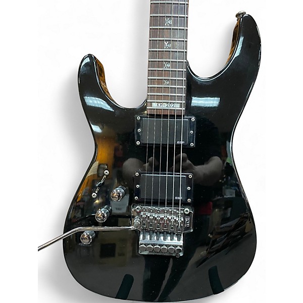 Used ESP LTD KH202 Kirk Hammett Signature Left Handed Black Electric Guitar