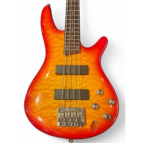 Used Ibanez SR400 2 Color Sunburst Electric Bass Guitar