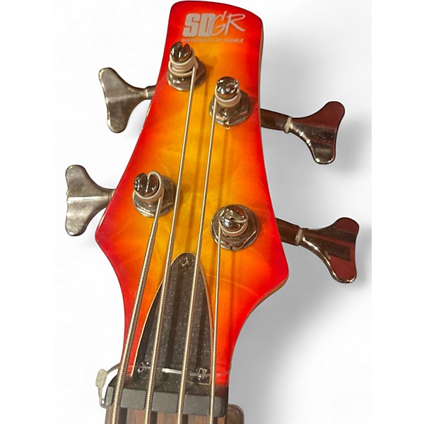 Used Ibanez SR400 2 Color Sunburst Electric Bass Guitar