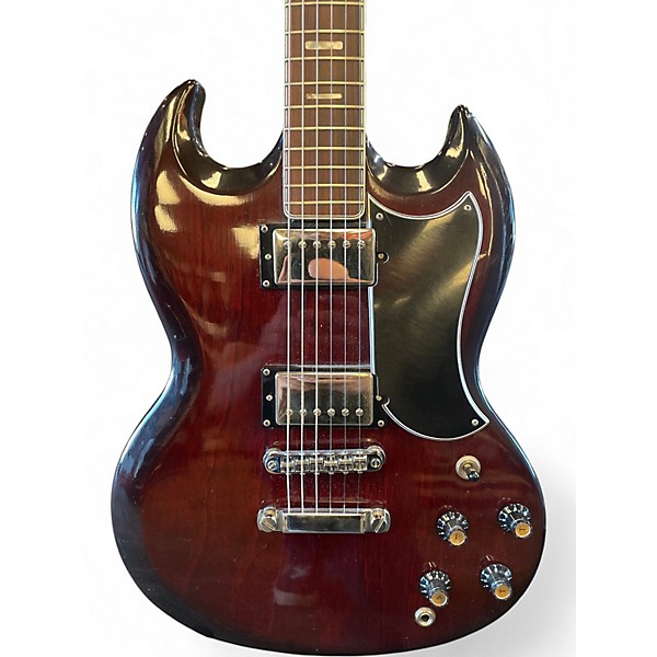 Used Athena DOUBLE CUT RED Solid Body Electric Guitar