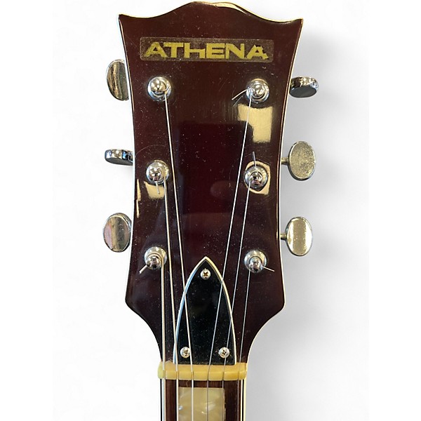 Used Athena DOUBLE CUT RED Solid Body Electric Guitar