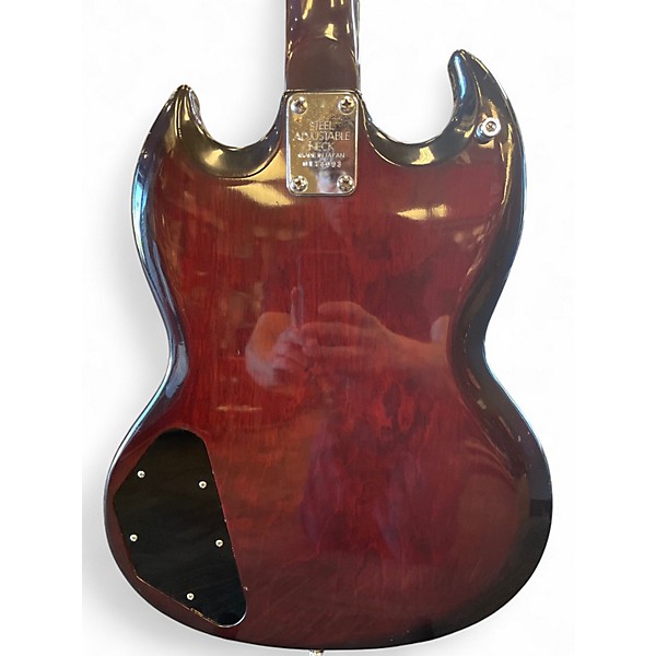 Used Athena DOUBLE CUT RED Solid Body Electric Guitar