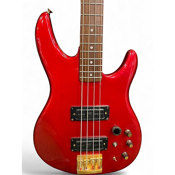 Used Peavey Dyna Bass Red Sparkle Electric Bass Guitar