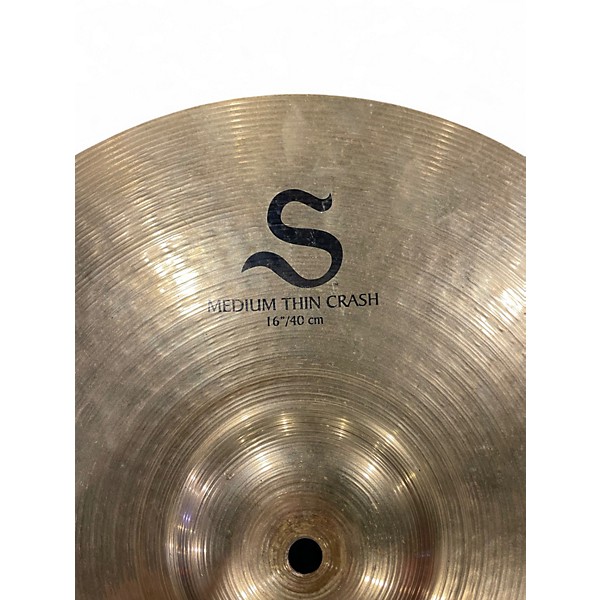 Used Zildjian 16in S Family Medium Thin Crash Cymbal
