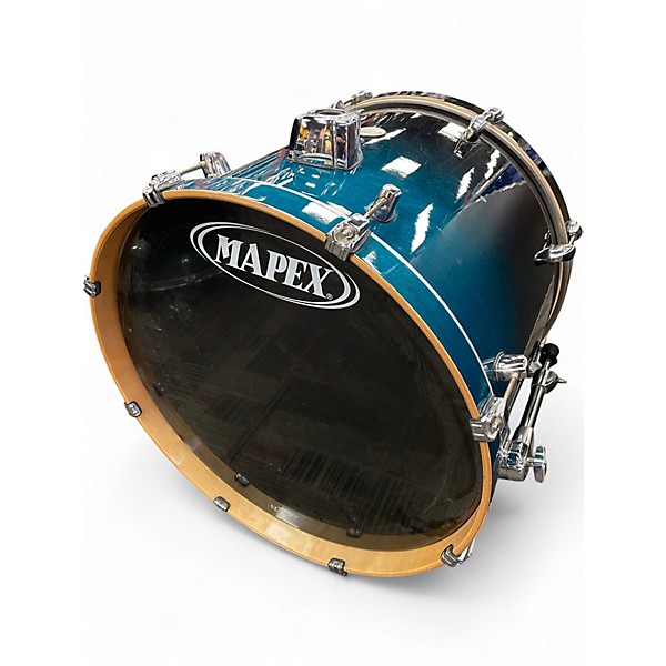 Used Mapex 5 Piece Meridian Teal Burst Drum Kit
