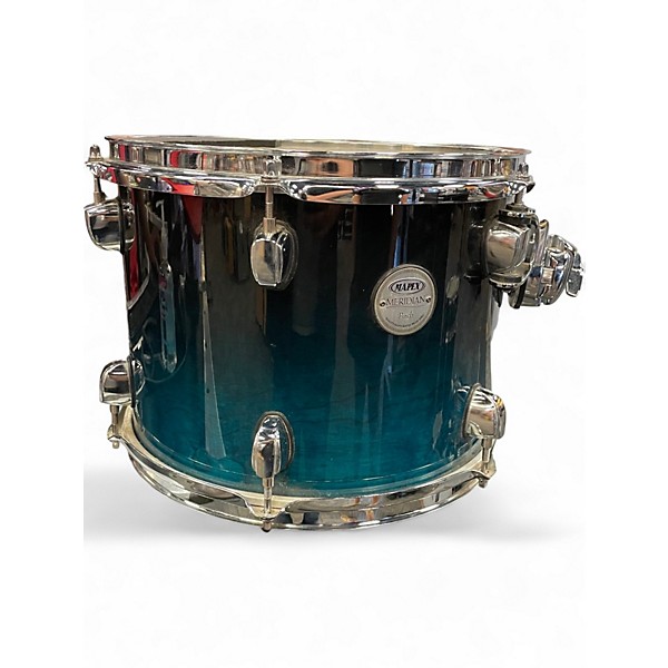 Used Mapex 5 Piece Meridian Teal Burst Drum Kit