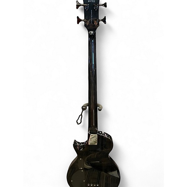 Used ESP LTD EC154DX Trans Black Electric Bass Guitar