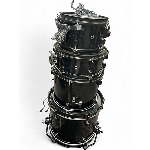 Used Ludwig 4 Piece Pocket Kit By Questlove Black Drum Kit