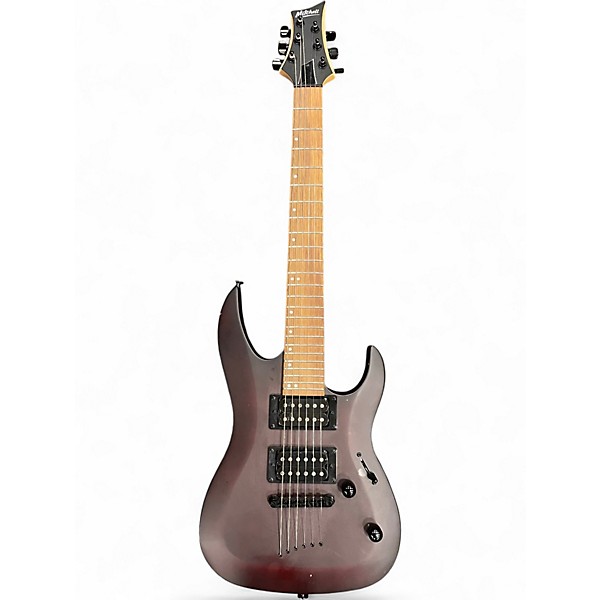 Used Mitchell MM100 Mini WALNUT STAIN Solid Body Electric Guitar