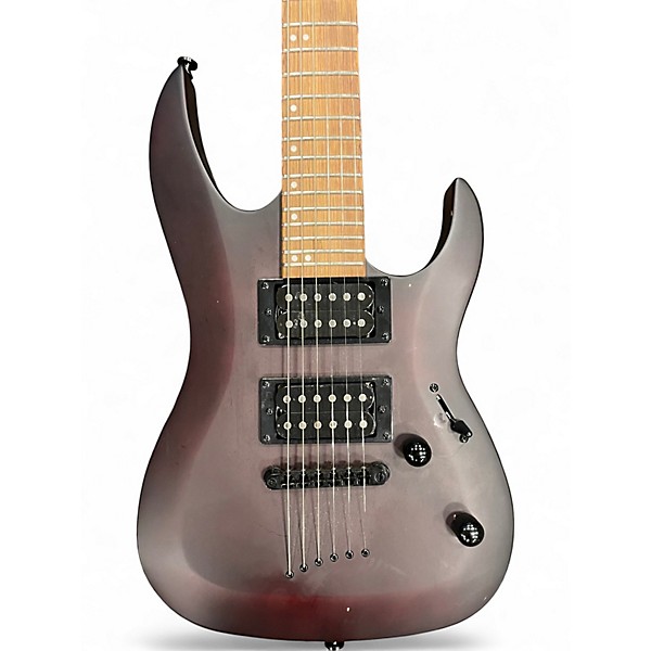 Used Mitchell MM100 Mini WALNUT STAIN Solid Body Electric Guitar