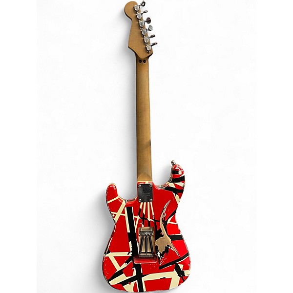 Used EVH Striped Series Frankie striped Solid Body Electric Guitar
