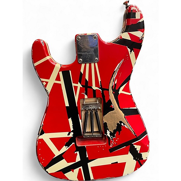 Used EVH Striped Series Frankie striped Solid Body Electric Guitar