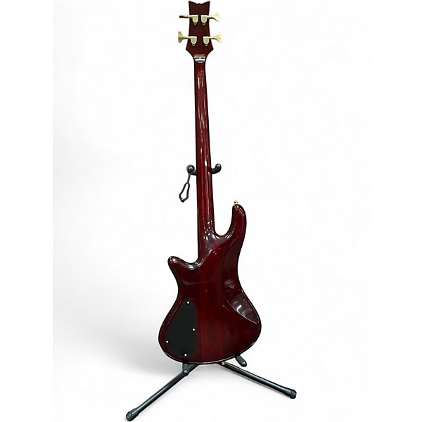 Used Schecter Guitar Research DIAMOND SERIES ELITE-4 Wine Red Electric Bass Guitar
