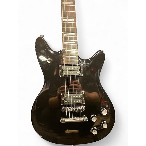 Used Squier M-80 Black Solid Body Electric Guitar
