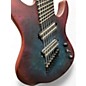 Used Agile Intrepid pro 82528 Blue Purple Burl Solid Body Electric Guitar