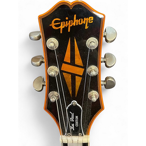 Used Epiphone LES PAUL CUSTOM WIDOW  Trans Orange Solid Body Electric Guitar