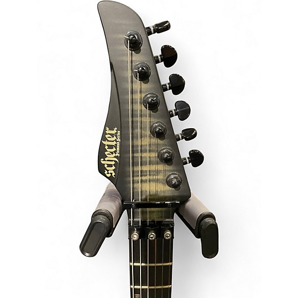 Used Schecter Guitar Research Banshee GT FR Satin Charcoal Burst Solid Body Electric Guitar