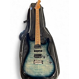 Used Harley Benton Fusion III HSH Blue Burst Solid Body Electric Guitar