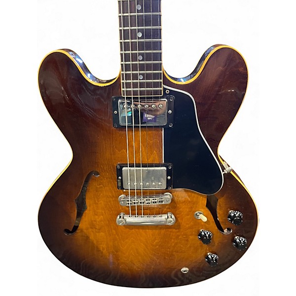Vintage 1984 Gibson Custom Shop ES-335 Dot Reissue Tobacco Sunburst Hollow Body Electric Guitar