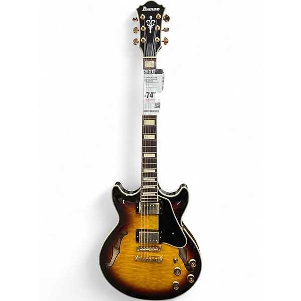 Used Ibanez AM93 Artcore Vintage Sunburst Hollow Body Electric Guitar